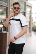 Erkek şerit Detaylı Kısa Kollu T-shirt resmi
